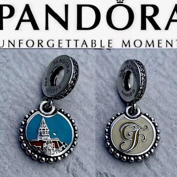 Disney Parks 2024 Grand Floridian Resort & Spa Pandora Charm Double Sided Dangle - Picture 3 of 3